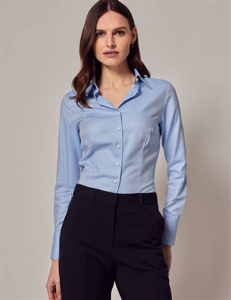 WOMEN'S LUXURY BLUE SHIRTS AND TOPS 